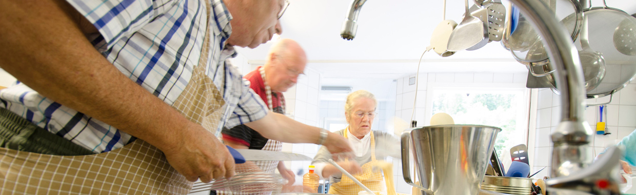 Küchenarbeit, ehrenamtliche Helfer